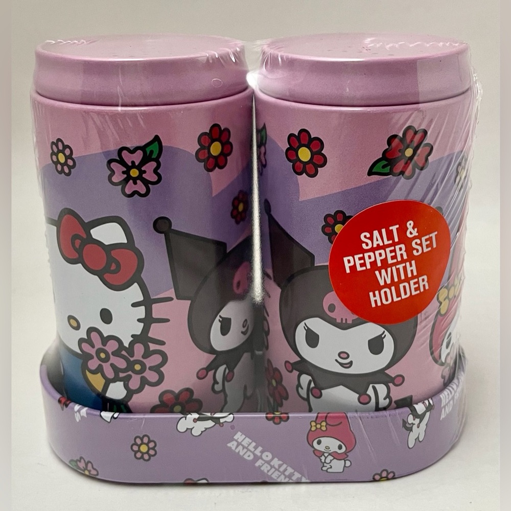 Hello Kitty and Friends Tin Salt & Pepper Shakers